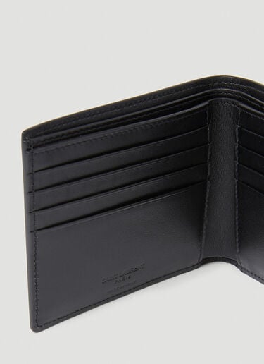 Patent Bi-Fold Wallet Saint Laurent Patent Bi-Fold Wallet Black sla0154037