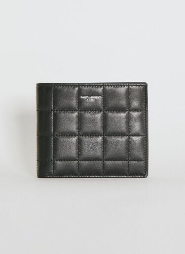 Saint Laurent 이스트/웨스트 퀼팅 지갑 블랙 sla0154056