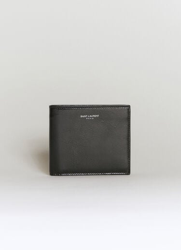 Logo Embossed Bi-Fold Wallet Saint Laurent Logo Embossed Bi-Fold Wallet Black sla0156030