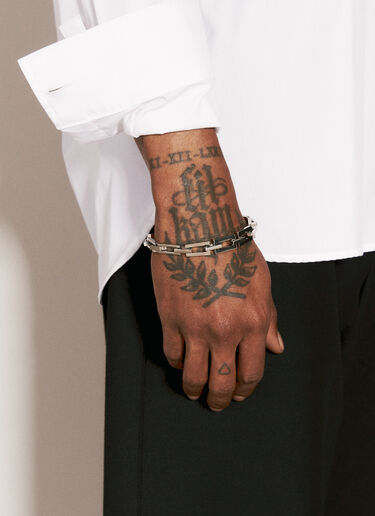 Graduated Geometric Bracelet Saint Laurent Graduated Geometric Bracelet Silver sla0156054