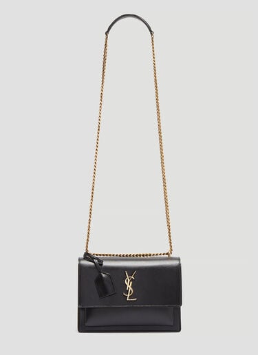 Sunset Chain Shoulder Bag Saint Laurent Sunset Chain Shoulder Bag Black sla0233062
