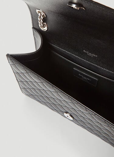 Envelope Satchel Medium Shoulder Bag Saint Laurent Envelope Satchel Medium Shoulder Bag Black sla0241080
