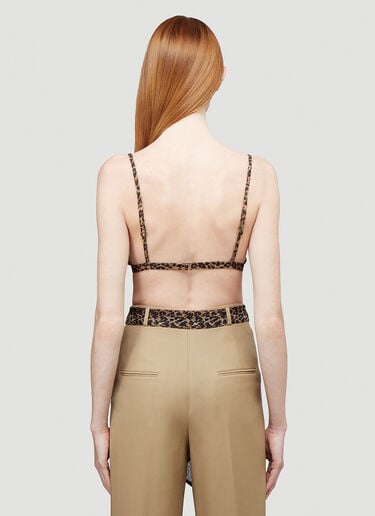 Leopard Traingle Bra Saint Laurent Leopard Traingle Bra Brown sla0243009