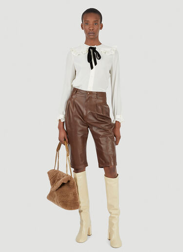 Peter Pan Shirt Saint Laurent Peter Pan Shirt White sla0245029