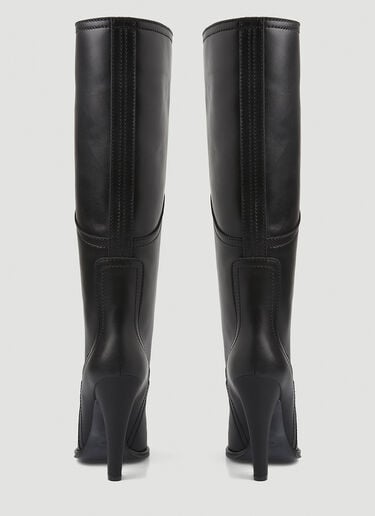 Saint Laurent Koller Knee High Boots Black sla0245139