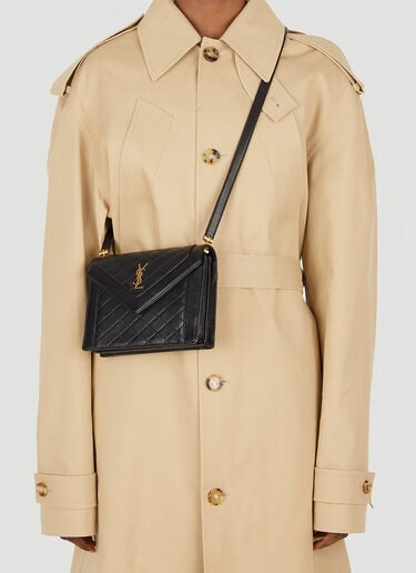 Saint Laurent [개비] 퀼팅 숄더 백 블랙 sla0247159