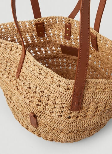 Panier Raffia Tote Bag Saint Laurent Panier Raffia Tote Bag Beige sla0247161