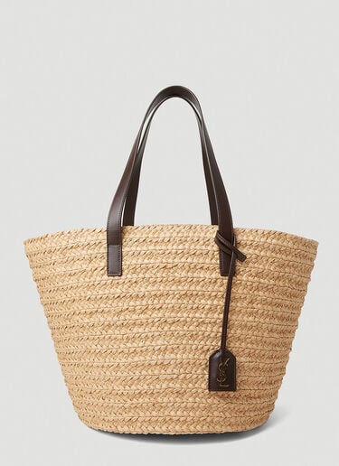 Panier Raffia 中号托特包 Saint Laurent Panier Raffia 中号托特包 米色 sla0247173