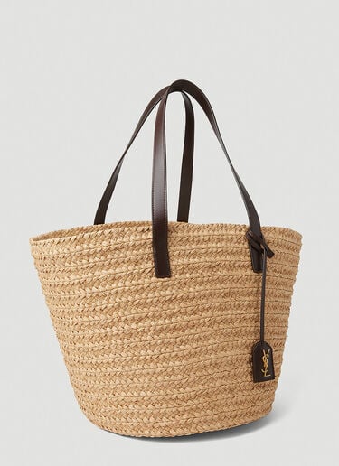 Saint Laurent Panier Raffia 中号托特包 米色 sla0247173