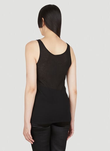 Ribbed Tank Top Saint Laurent Ribbed Tank Top Black sla0248018