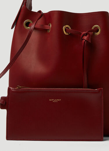 Saint Laurent Paris VII Hobo Shoulder Bag Red sla0249220