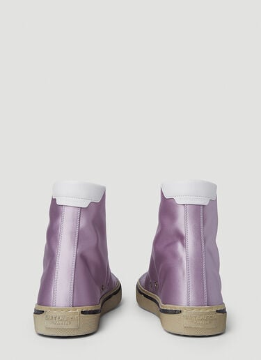 말리부 새틴 스니커즈 Saint Laurent 말리부 새틴 스니커즈 라일락 sla0250071