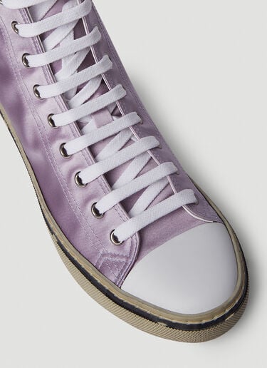 말리부 새틴 스니커즈 Saint Laurent 말리부 새틴 스니커즈 라일락 sla0250071