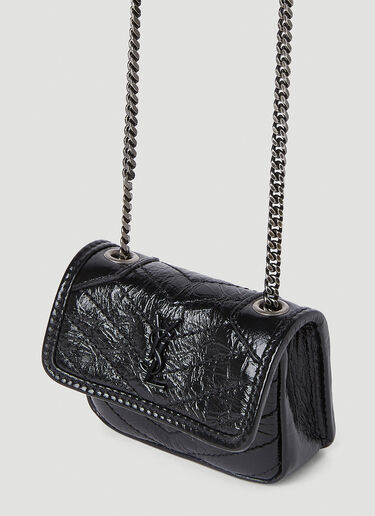 Saint Laurent Niki Airpods Holder Micro Bag Black sla0251116