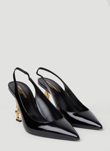 Opyum Slingback Heels Saint Laurent Opyum Slingback Heels Black sla0251151