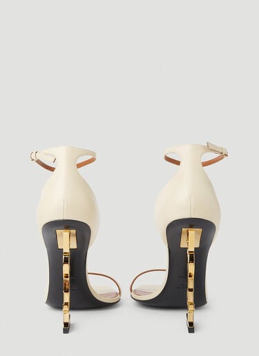 Opyum Heeled Sandals Saint Laurent Opyum Heeled Sandals Cream sla0251152
