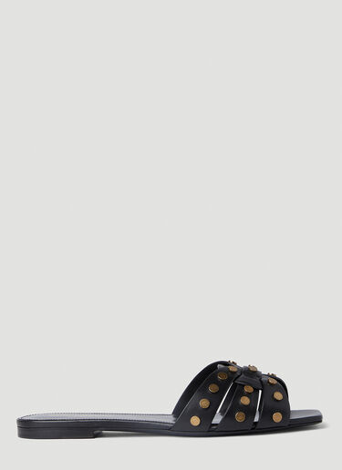Saint Laurent Tribute Studded Sandals Black sla0251182