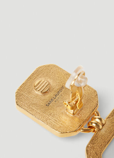 Octagon Earrings Saint Laurent Octagon Earrings Gold sla0251196