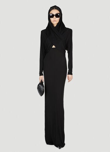 连帽长裙 Saint Laurent 连帽长裙 黑色 sla0252001