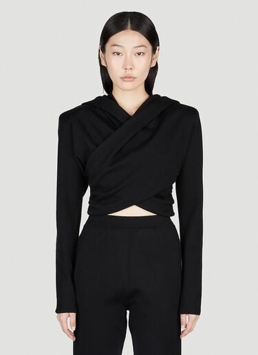 Saint Laurent 니트 후드 탑 블랙 sla0252013