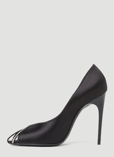 Alix Embellished High Heel Shoes Saint Laurent Alix Embellished High Heel Shoes Black sla0252037