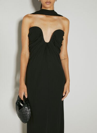 Scarf Dress Saint Laurent Scarf Dress Black sla0253038