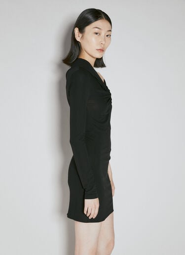 结饰迷你连衣裙 Saint Laurent 结饰迷你连衣裙 黑 sla0253043