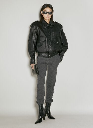 高腰羊绒紧身裤 Saint Laurent 高腰羊绒紧身裤 灰色 sla0254002