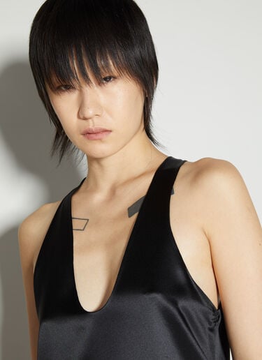 真丝背心 Saint Laurent 真丝背心 黑色 sla0254003