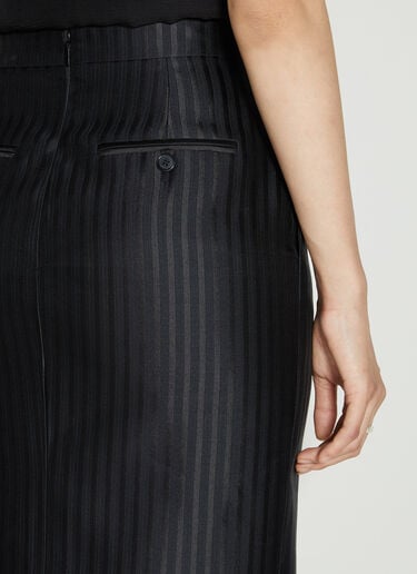 Striped Pencil Skirt Saint Laurent Striped Pencil Skirt Black sla0254008