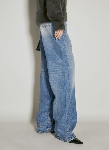 Saint Laurent Long Extreme Baggy Jeans Blue sla0254039