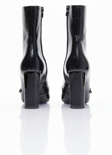 Vendome Leather Boots Saint Laurent Vendome Leather Boots Black sla0254053