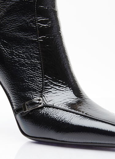 Saint Laurent Vendome Leather Boots Black sla0254053
