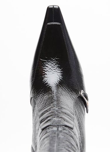 Saint Laurent Vendome Leather Boots Black sla0254053