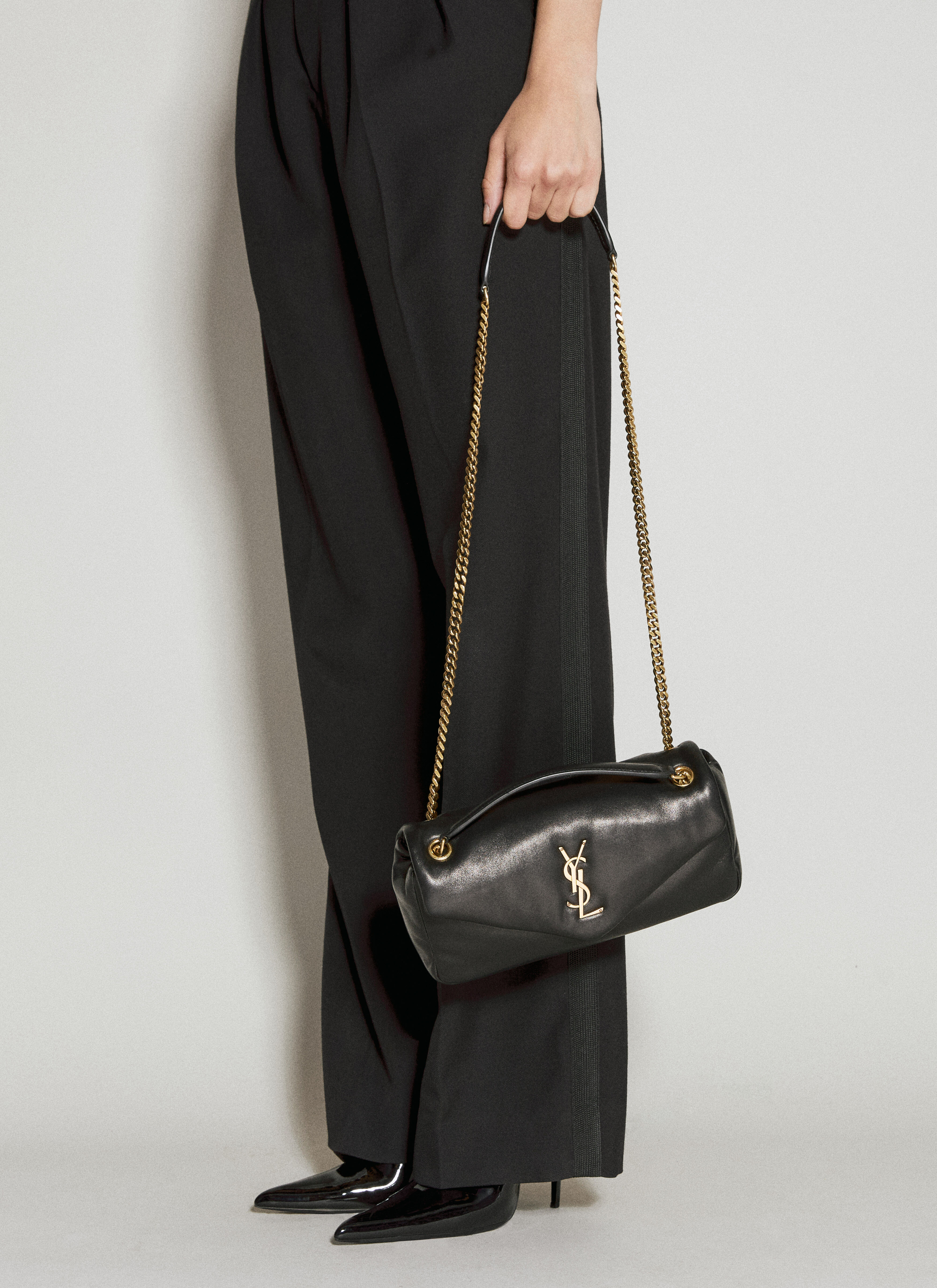 Saint Laurent Women's' Calypso Shoulder Bag in Black | LN-CC®