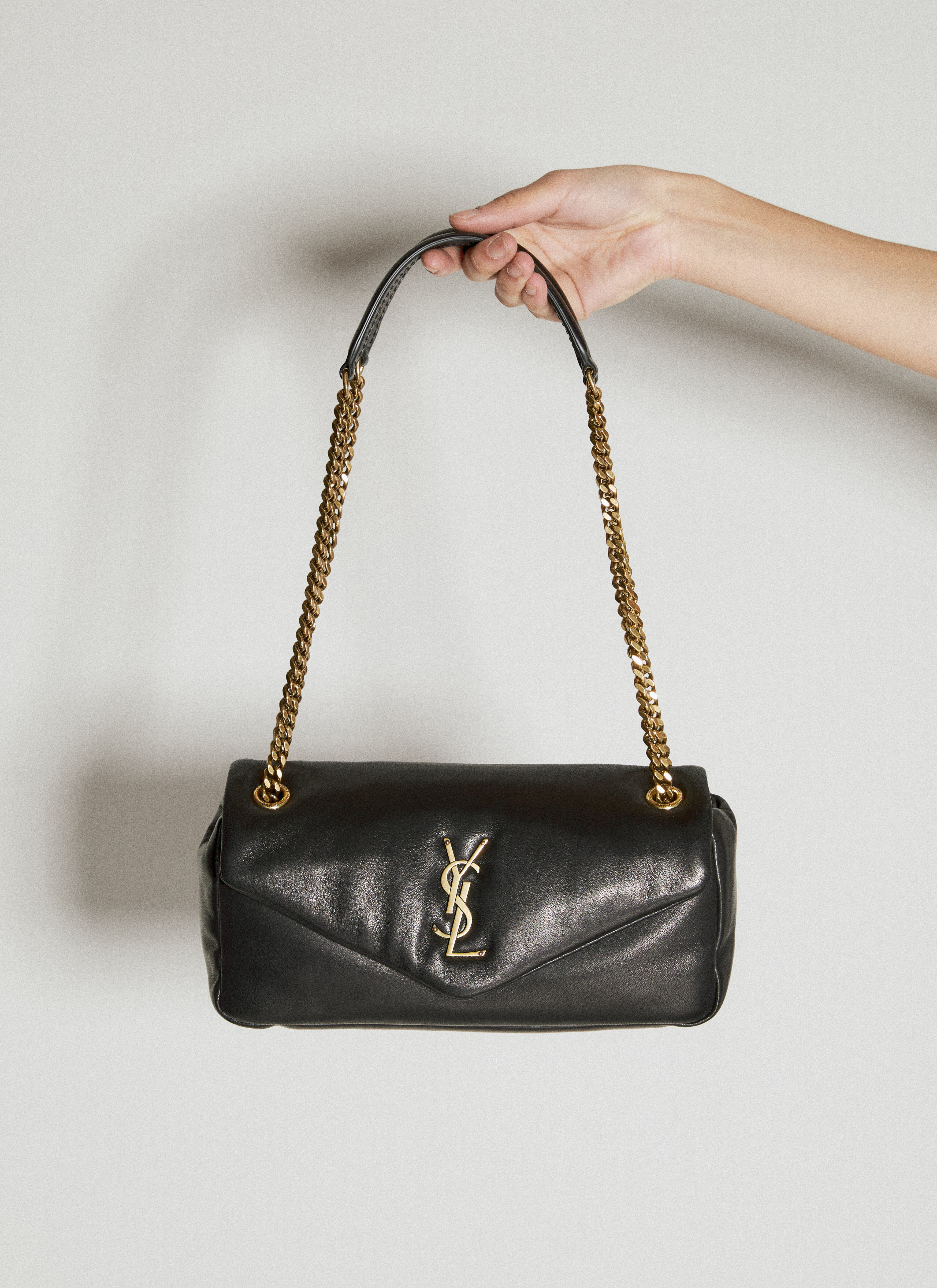 Saint Laurent Women's' Calypso Shoulder Bag in Black | LN-CC®