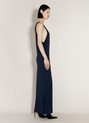 Racerback Maxi Dress Saint Laurent Racerback Maxi Dress Navy sla0255006