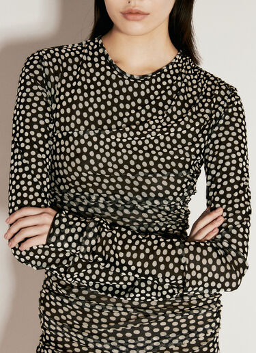 Ruched Mini Dress Saint Laurent Ruched Mini Dress Black sla0255020