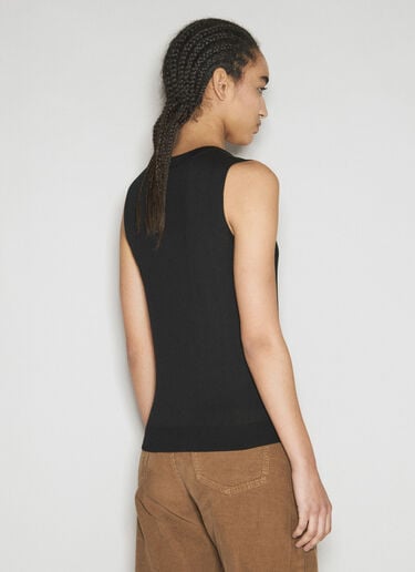 Cassandre Wool Tank Top Saint Laurent Cassandre Wool Tank Top Black sla0255024