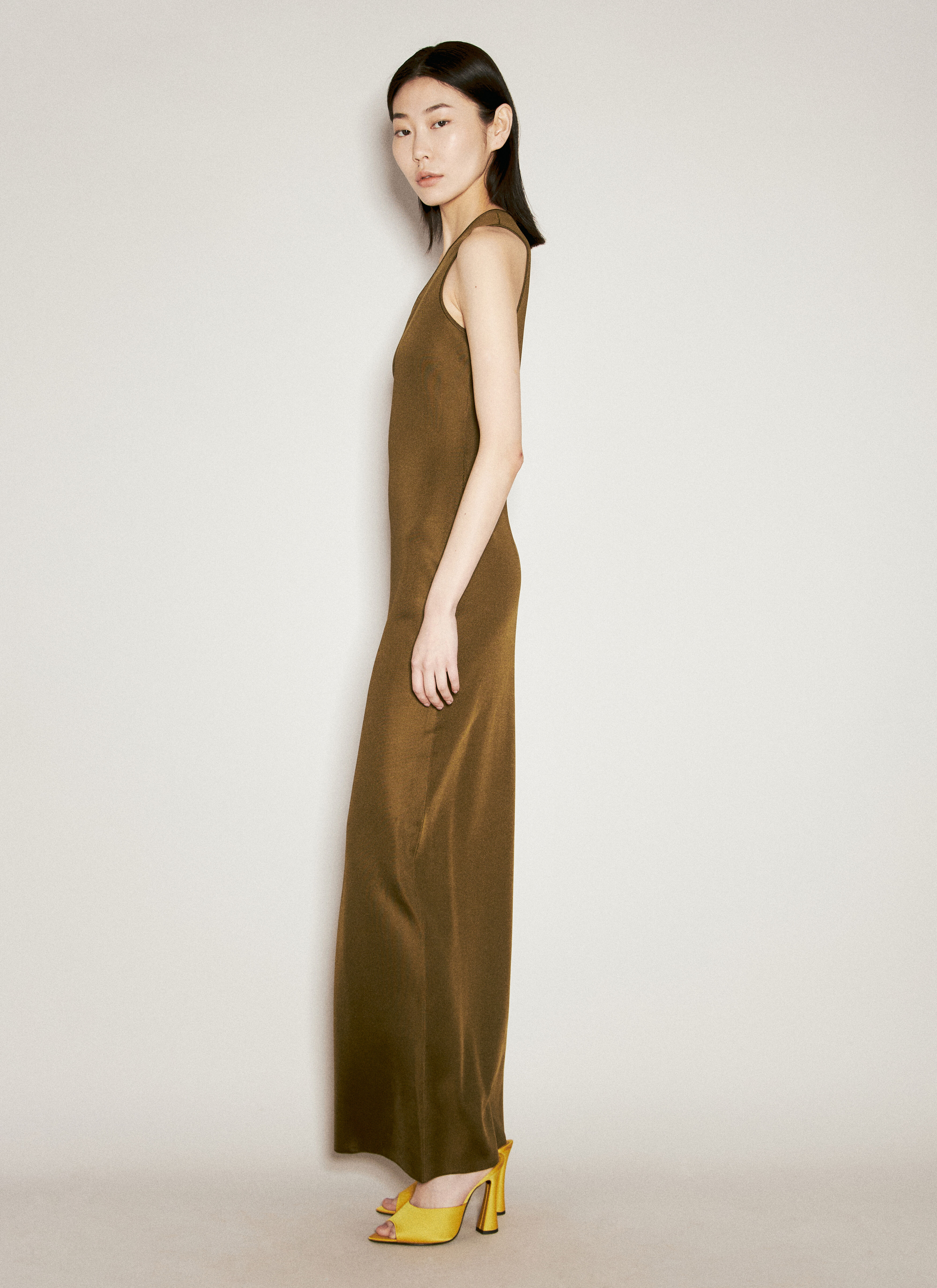 ワンピース Saint Laurent one shoulder silk dress Saint Laurent One-Shoulder Dress in Silk | Saks Fifth Avenue