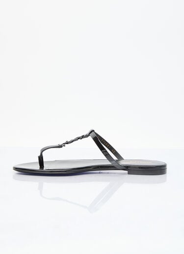 Saint Laurent 카산드라 슬라이드 샌들 블랙 sla0255045