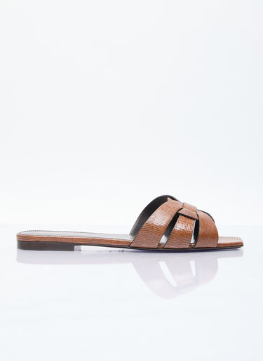 Tribute Sandals Saint Laurent Tribute Sandals Brown sla0255050