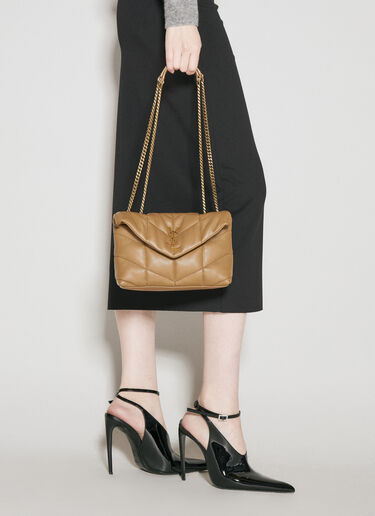 토이 퍼퍼 숄더백 Saint Laurent 토이 퍼퍼 숄더백 브라운 sla0255093