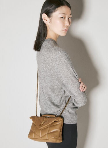 토이 퍼퍼 숄더백 Saint Laurent 토이 퍼퍼 숄더백 브라운 sla0255093