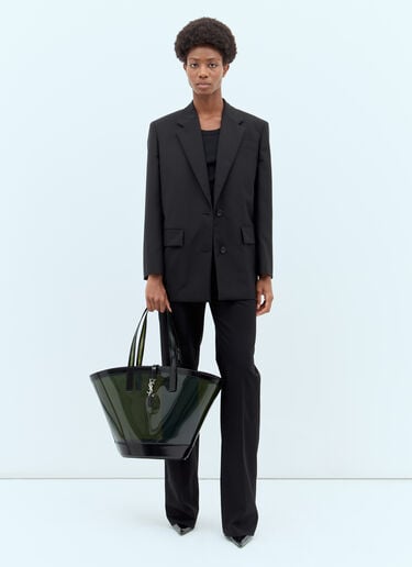 Medium Panier Tote Bag Saint Laurent Medium Panier Tote Bag Green sla0255098
