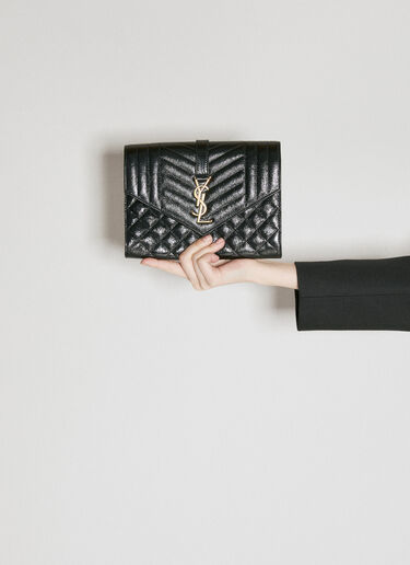 Envelope Flap Pouch Saint Laurent Envelope Flap Pouch Black sla0255109