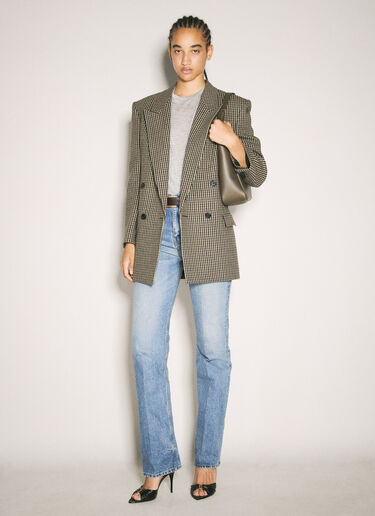 Saint Laurent Vichy 羊毛西装外套 米色 sla0257028