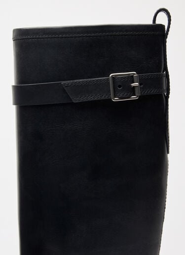 Saint Laurent 리버 가죽 부츠 블랙 sla0257032