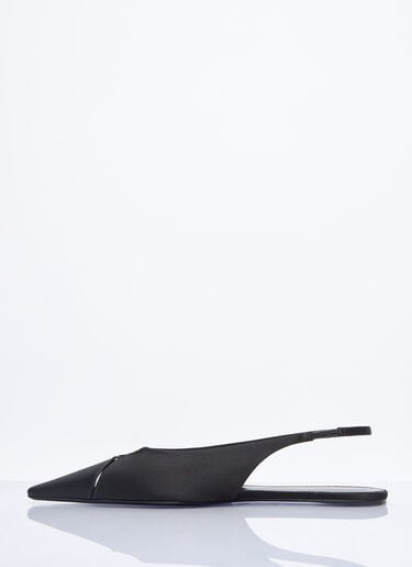Babylone Slingback Flats Saint Laurent Babylone Slingback Flats Black sla0257035