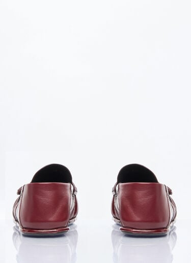 Le Loafer Penny Slippers Saint Laurent Le Loafer Penny Slippers Burgundy sla0258005